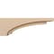 Ekena Millwork 6"W x 36"D x 12"H Thin Rivera Rough Cedar Woodgrain TimberThane Corbel, Primed Tan CORUR06X36X12RIVRCPR - alternate 3